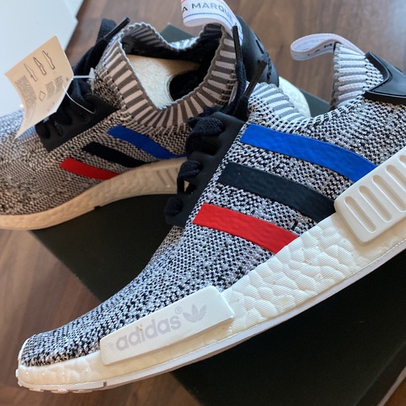 BNIB Adidas NMD R1 Tri Color Stripe White Size 7 - Picture 8 of 8